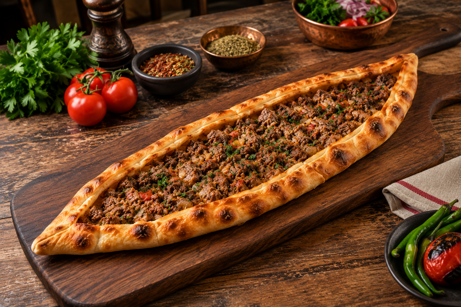 Kavurmalı Pide
