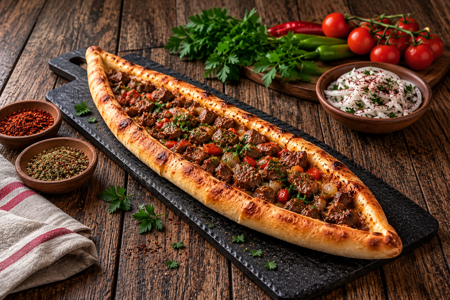 Kuşbaşılı pide
